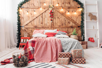 Christmas Bedside Decoration Background Festival Backdrops IBD-19266